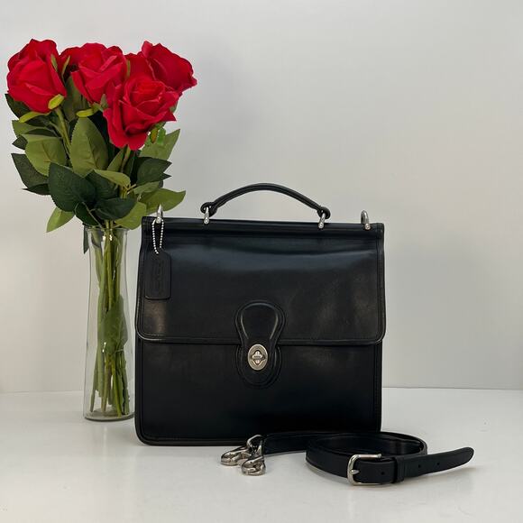 Vintage Coach Willis Bag 9927 Black Nickel Costa Rica 2002 - Picture 1 of 10